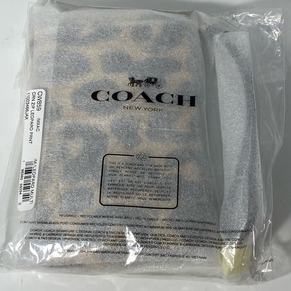 Coach Leopard Wristlet NWT - Picture 4 of 4